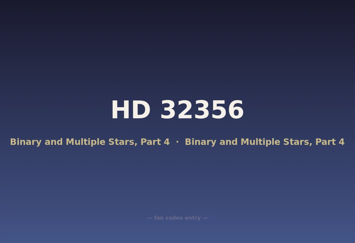 HD 32356