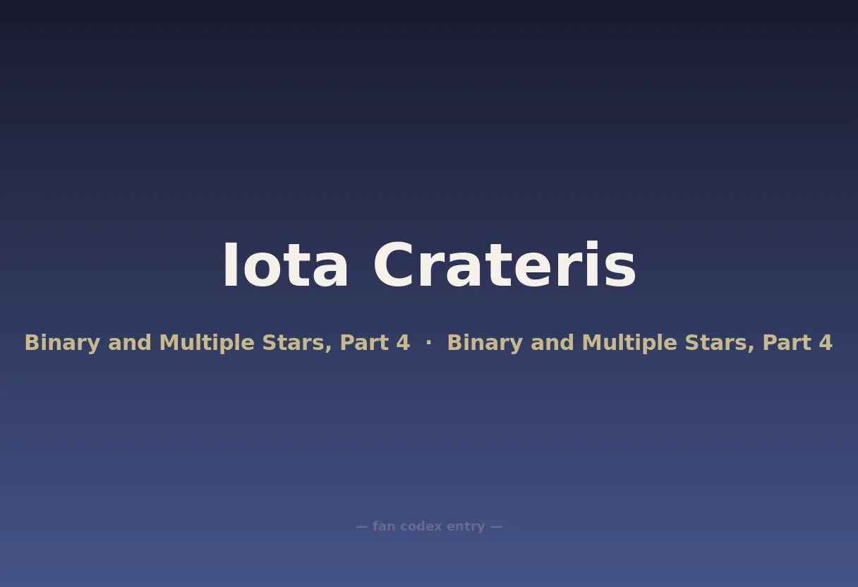 Iota Crateris