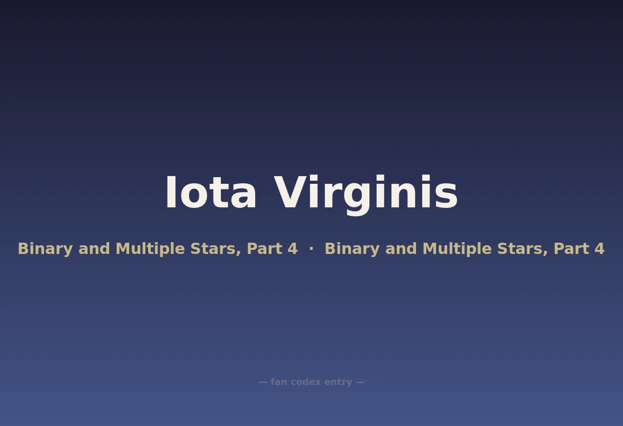 Iota Virginis