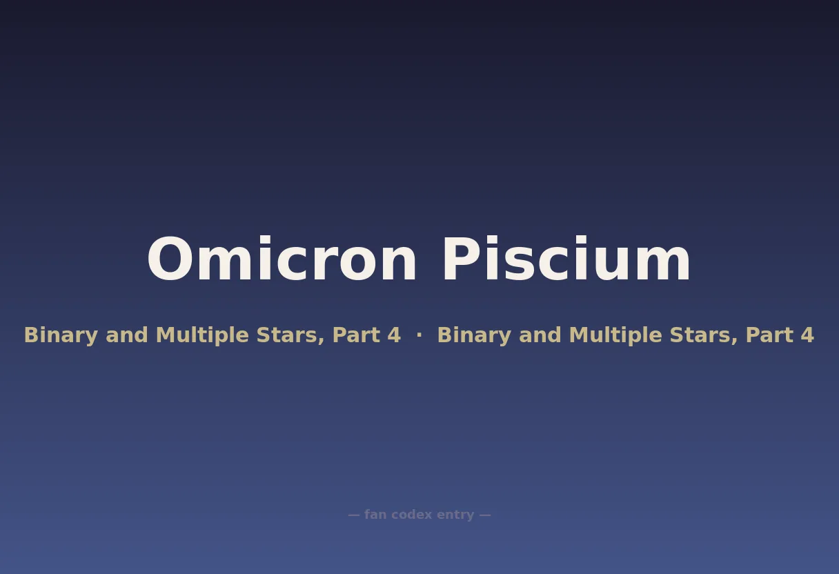Omicron Piscium