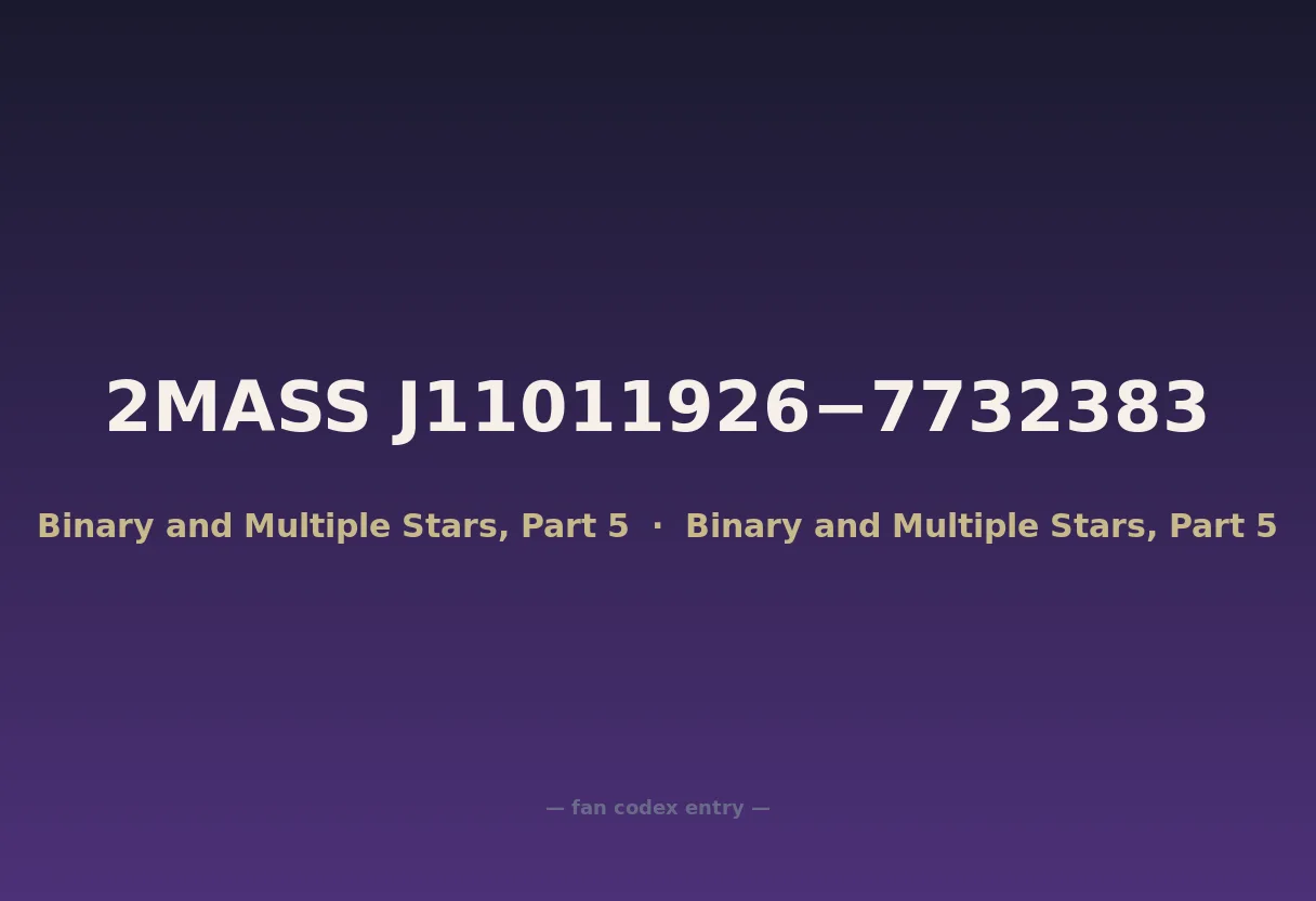 2MASS J11011926−7732383