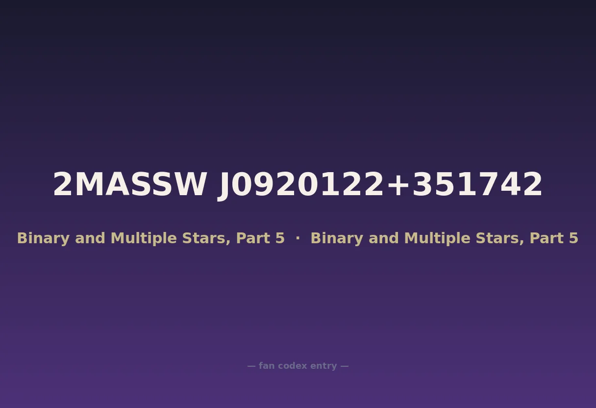 2MASSW J0920122+351742