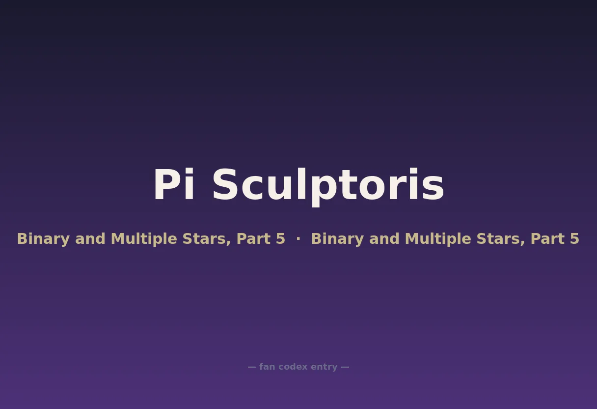 Pi Sculptoris