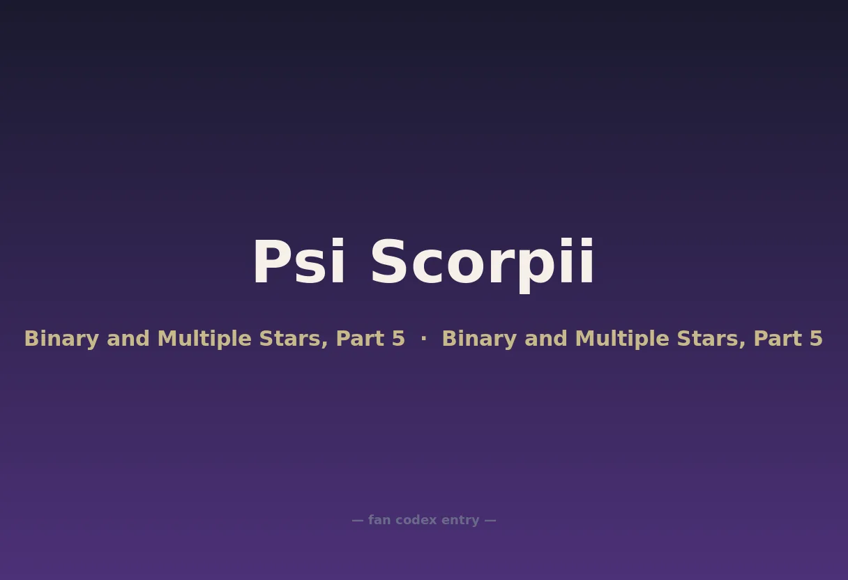 Psi Scorpii
