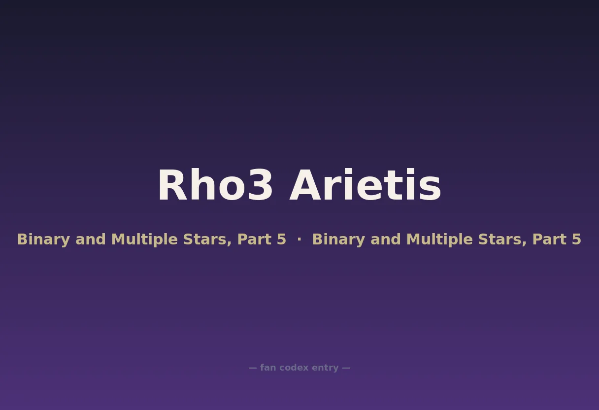 Rho3 Arietis
