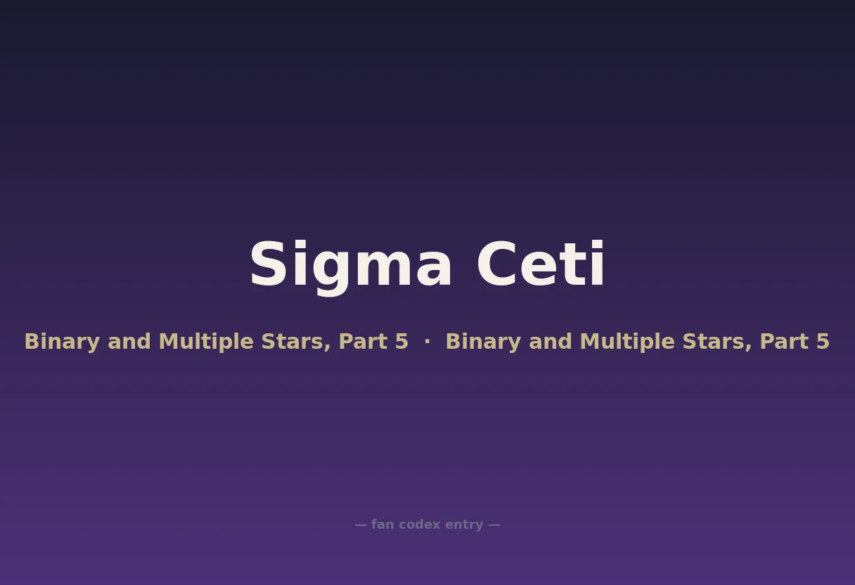Sigma Ceti