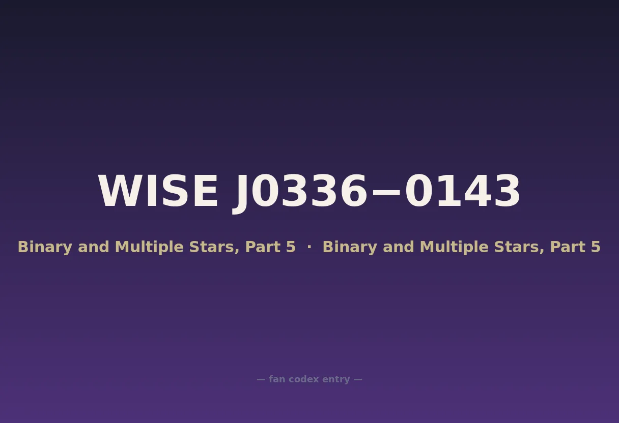WISE J0336−0143