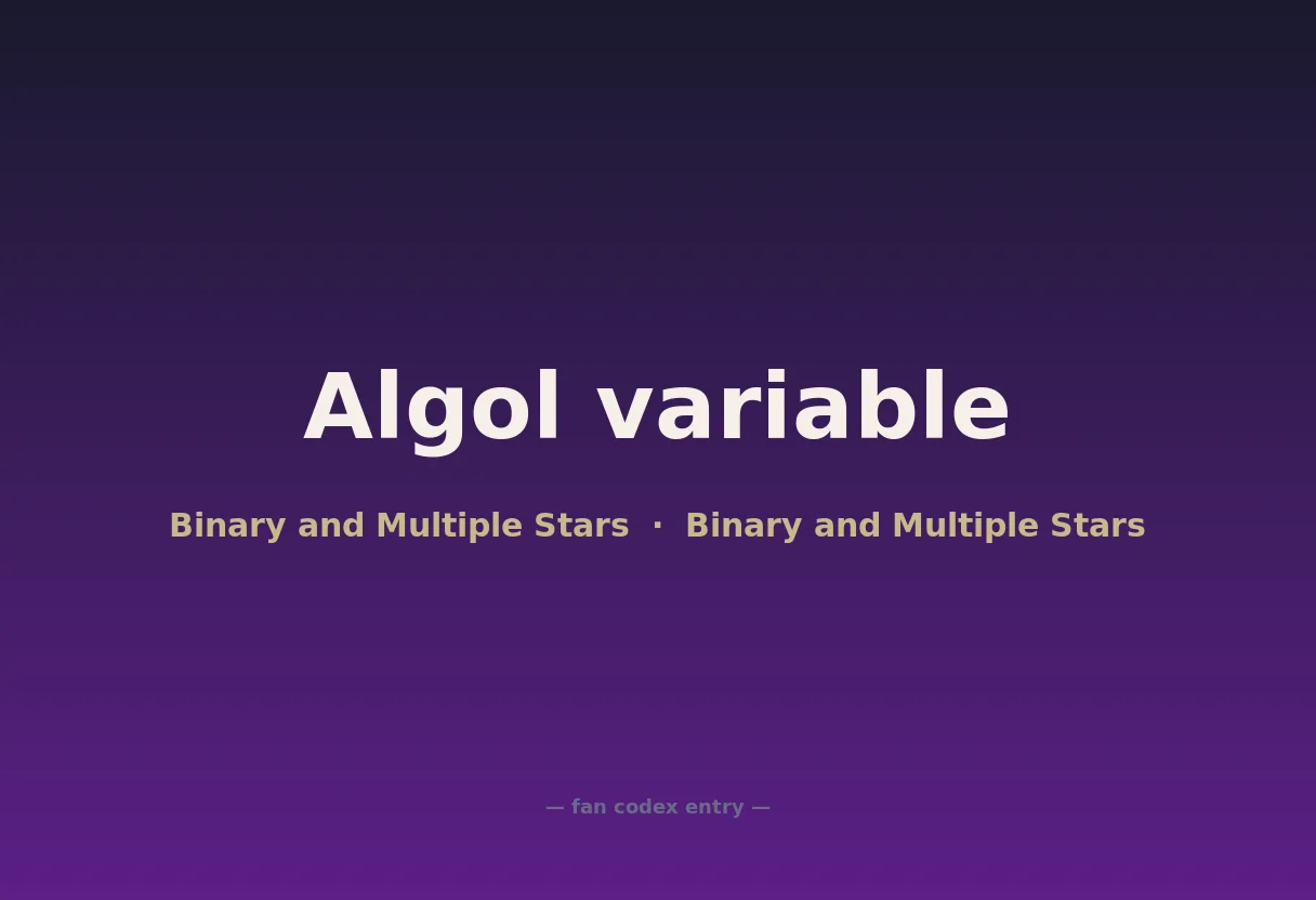 Algol variable