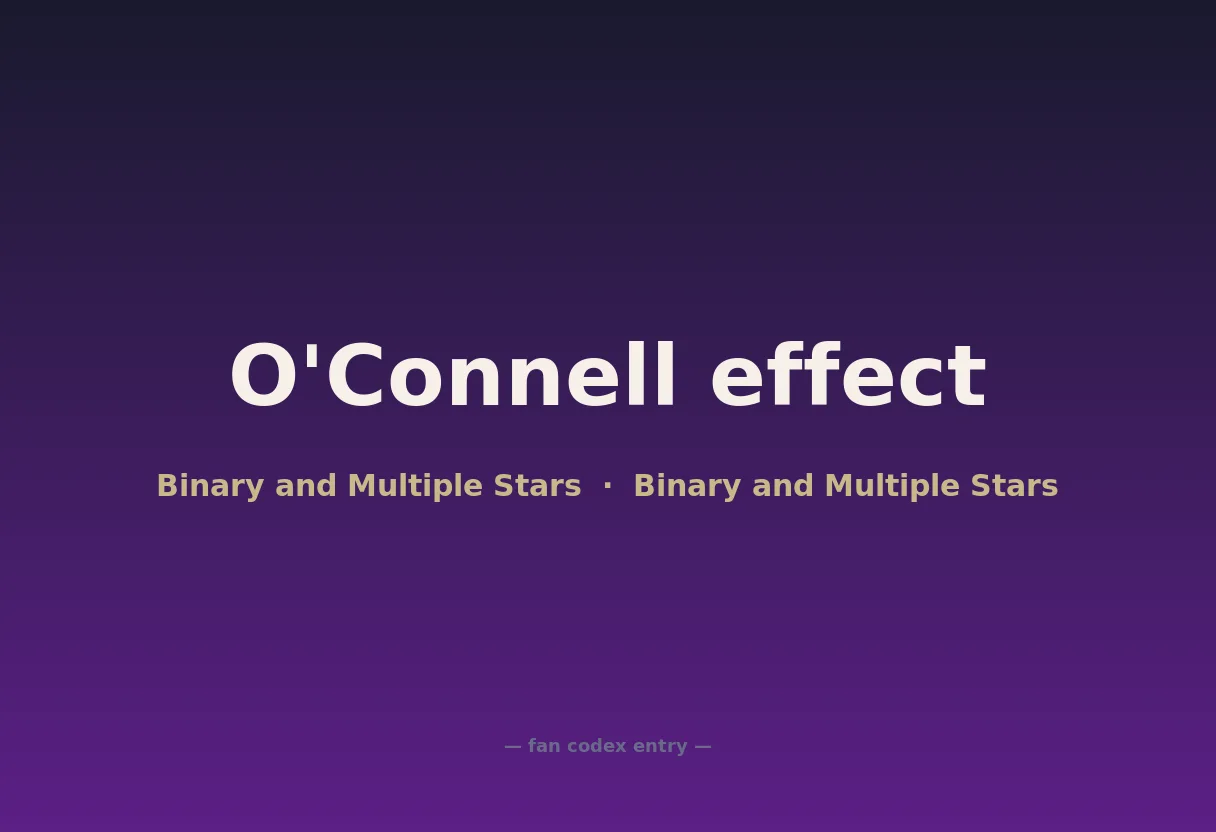 O'Connell effect