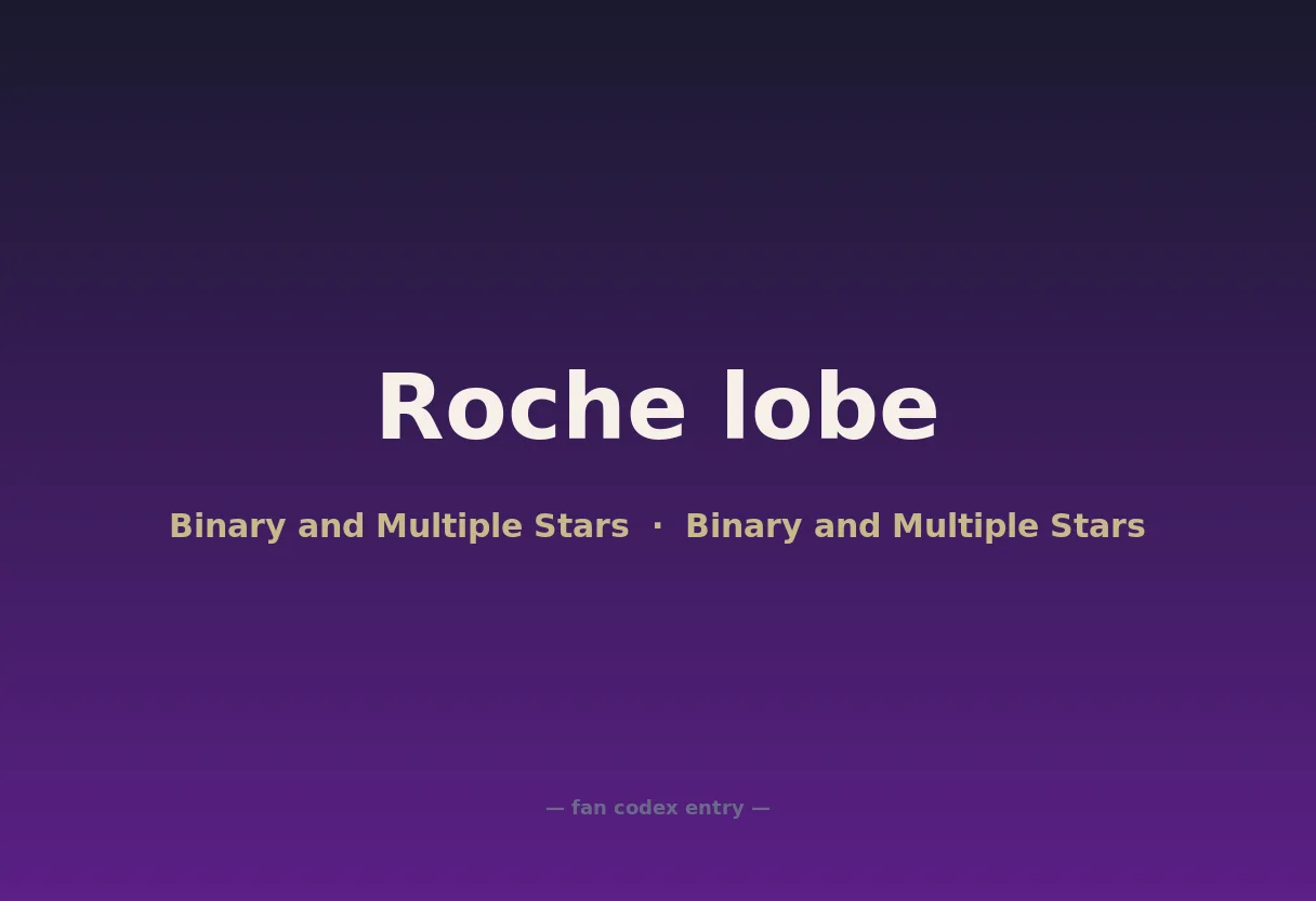 Roche lobe