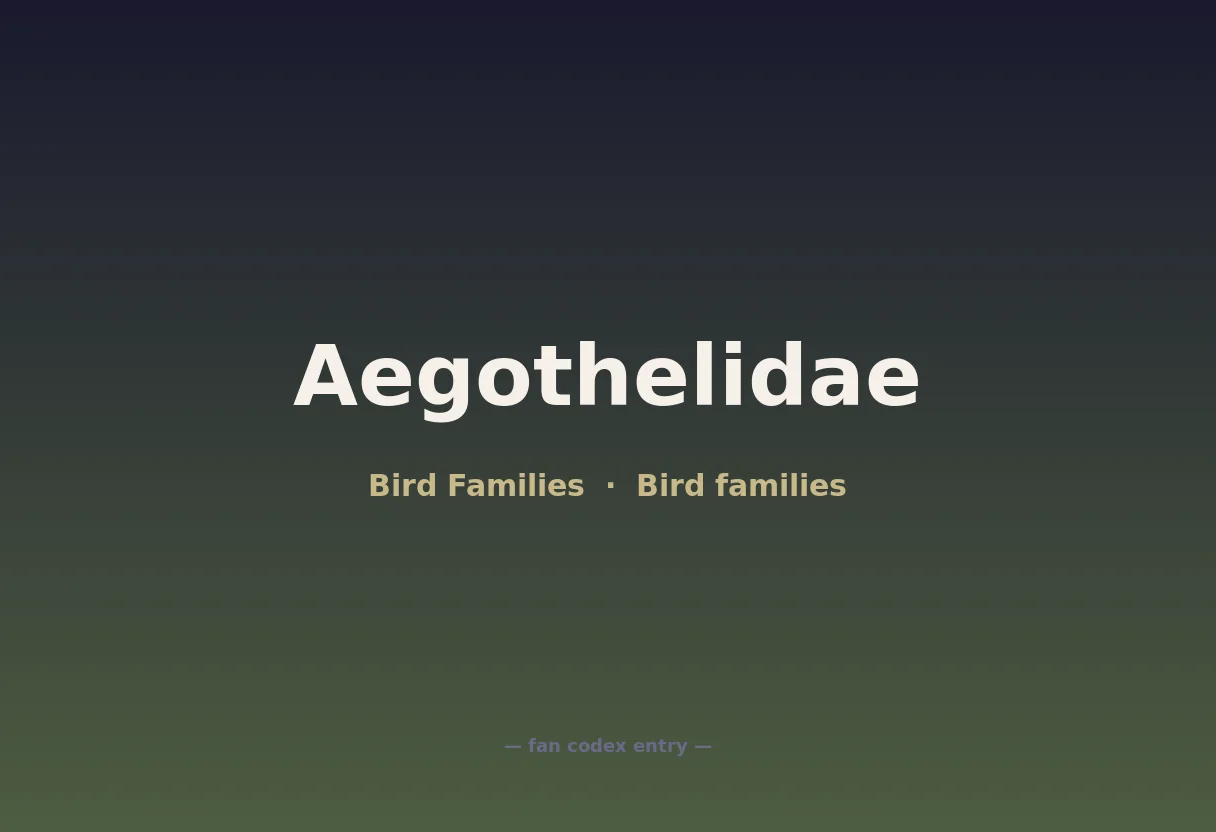 Aegothelidae