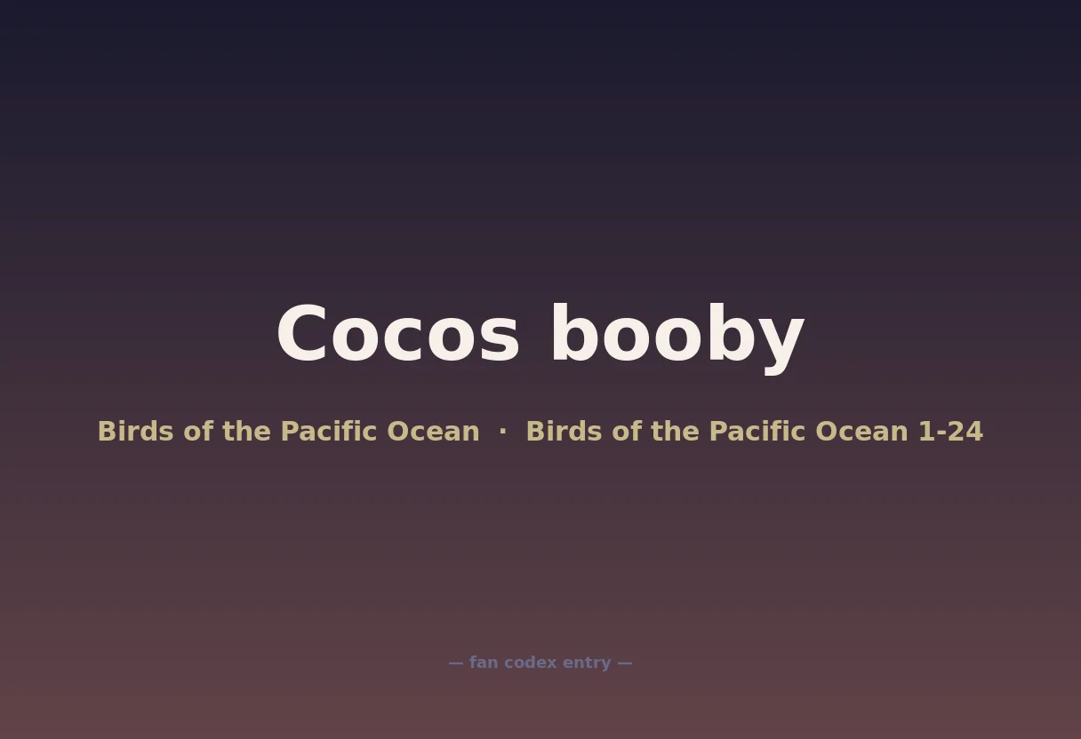Cocos booby