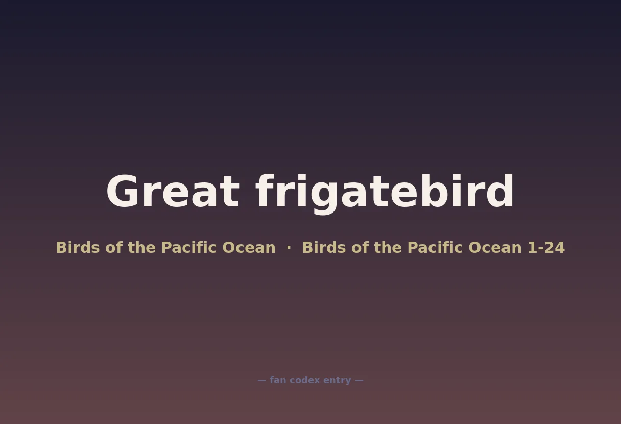 Great frigatebird