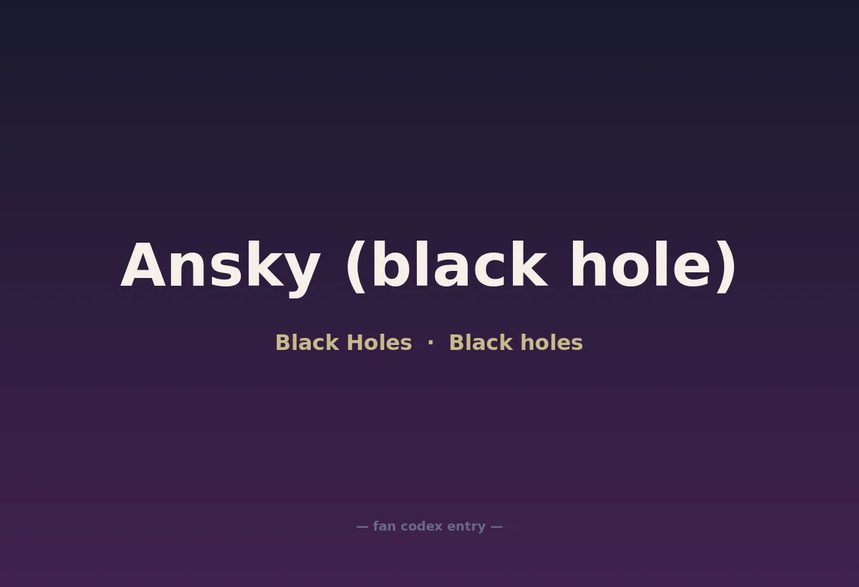 Ansky (black hole)