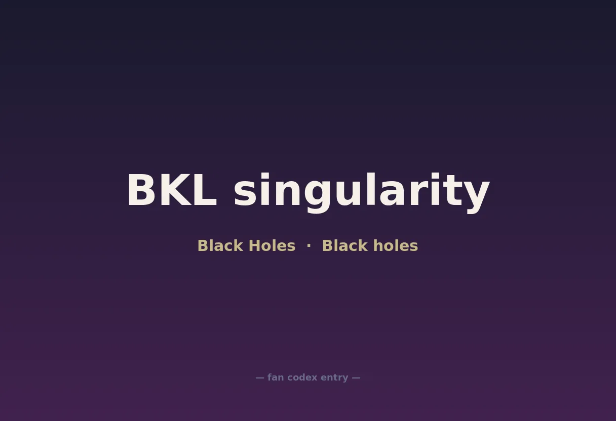BKL singularity