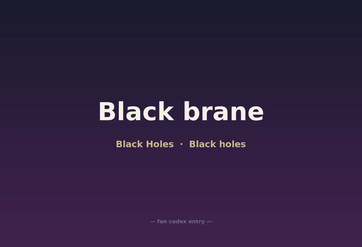 Black brane