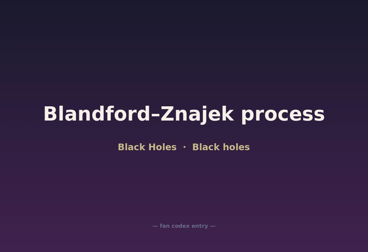 Blandford–Znajek process