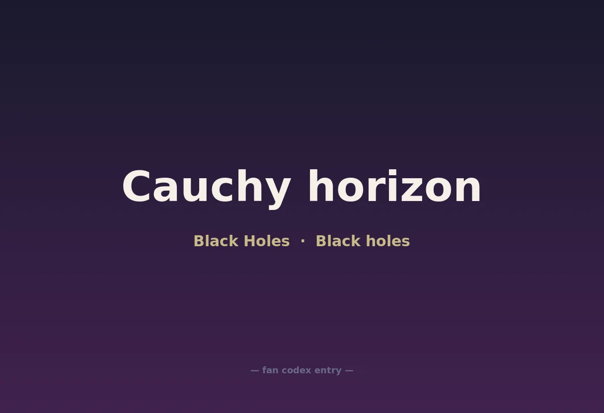 Cauchy horizon