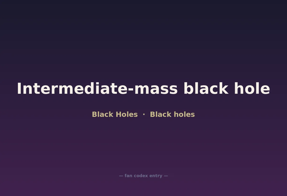 Intermediate-mass black hole