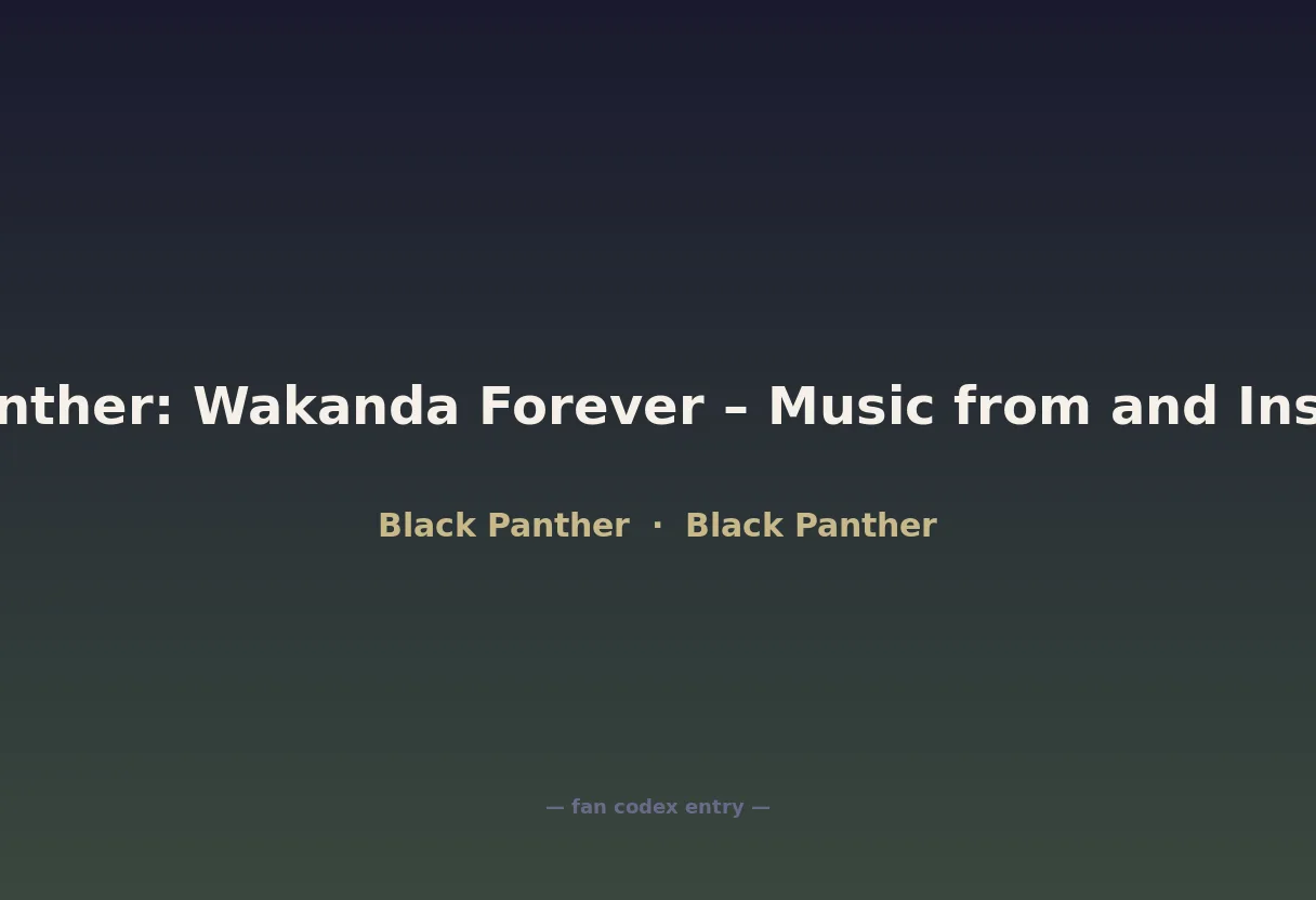 Black Panther: Wakanda Forever – Music from and Inspired By