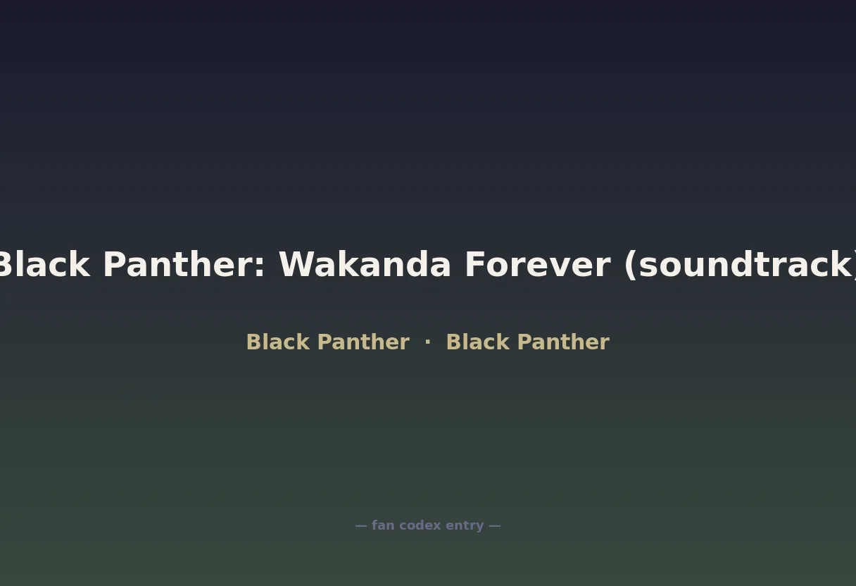 Black Panther: Wakanda Forever (soundtrack)