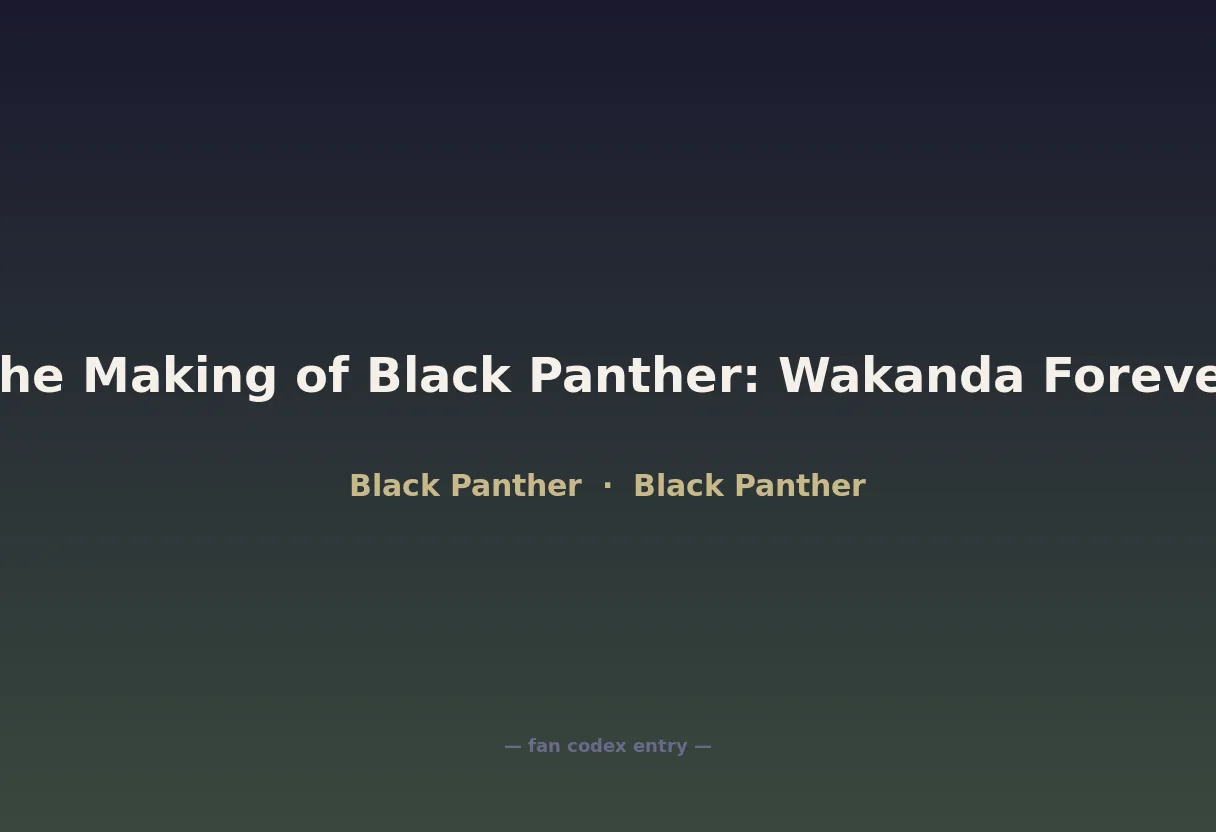 The Making of Black Panther: Wakanda Forever