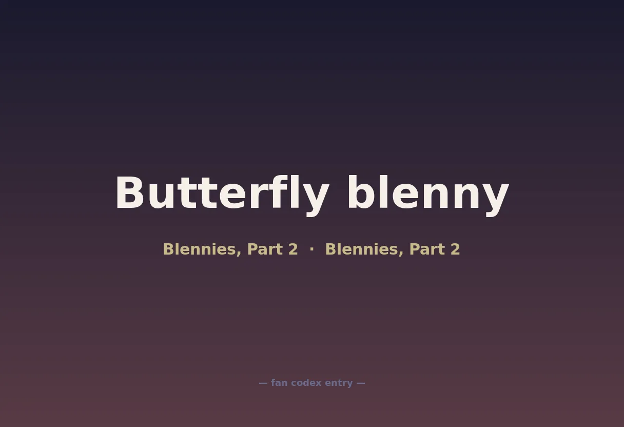 Butterfly blenny