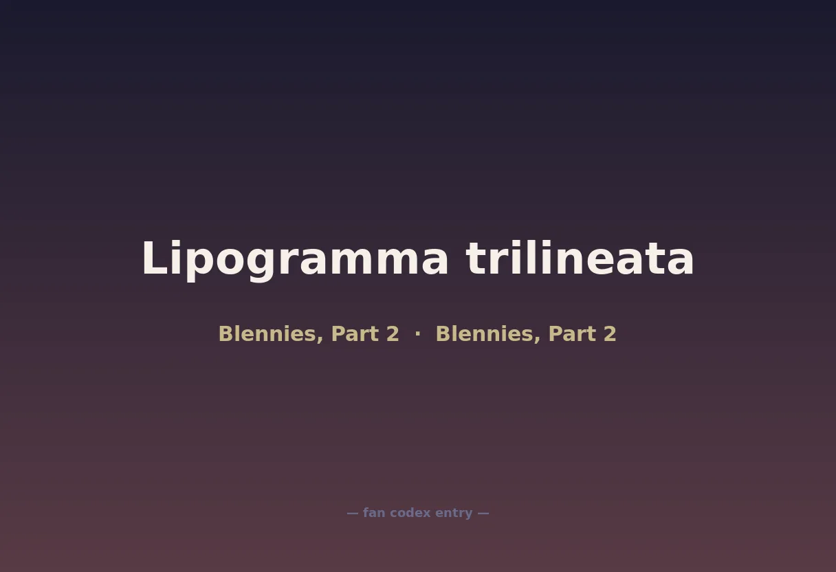 Lipogramma trilineata