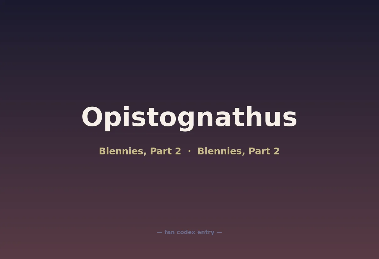 Opistognathus