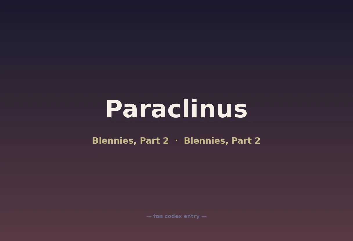 Paraclinus