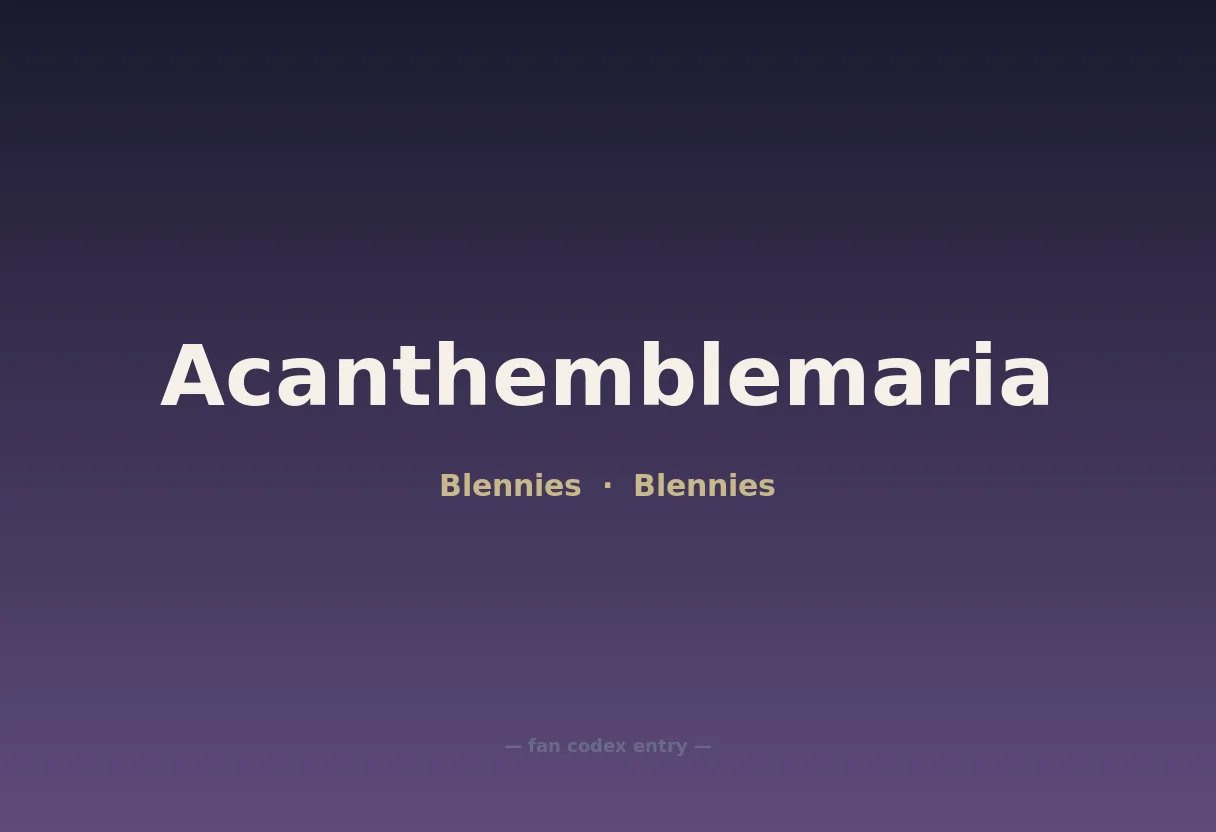 Acanthemblemaria
