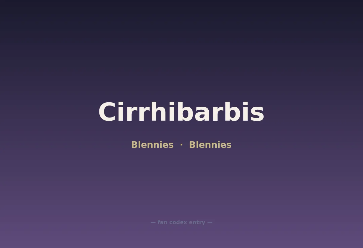 Cirrhibarbis