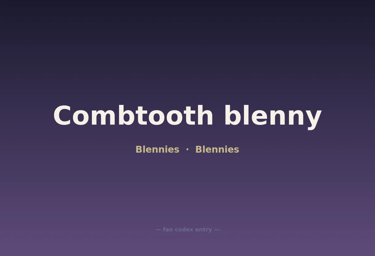 Combtooth blenny
