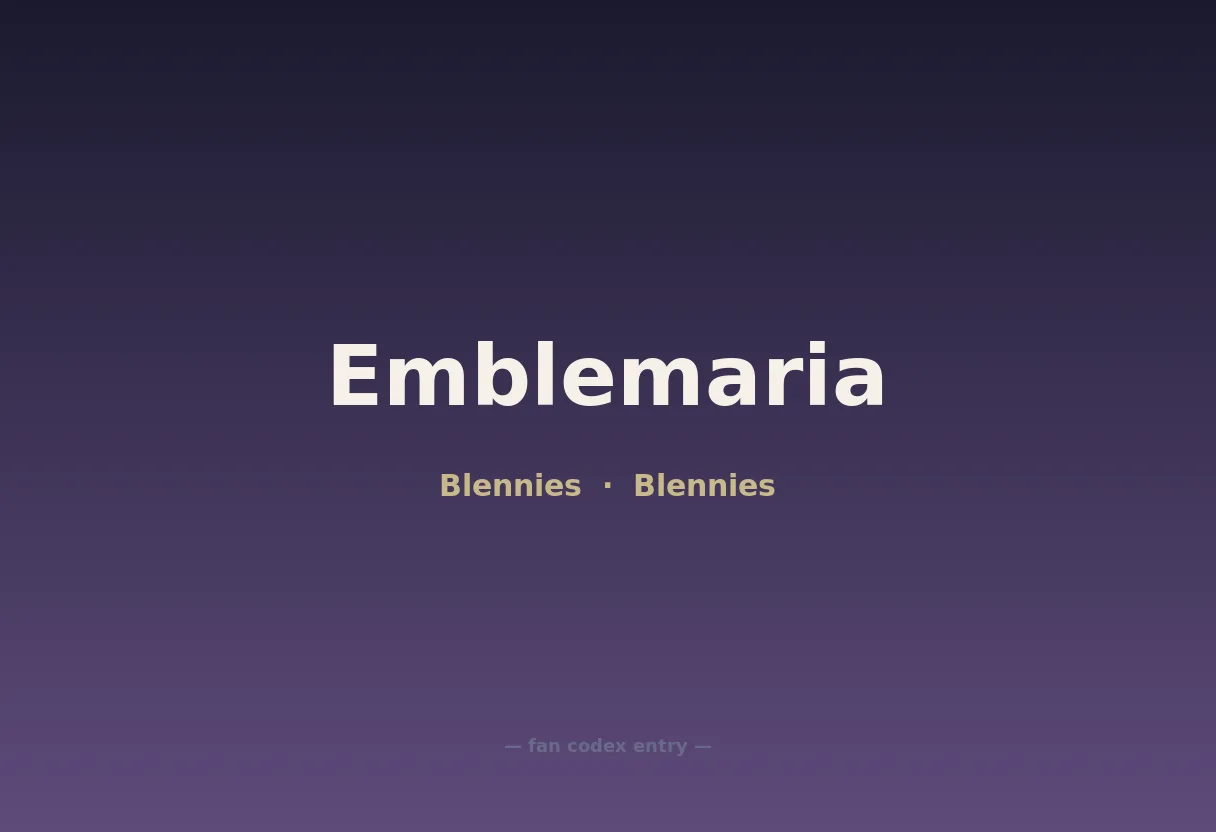 Emblemaria