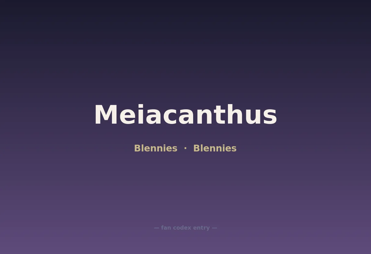 Meiacanthus