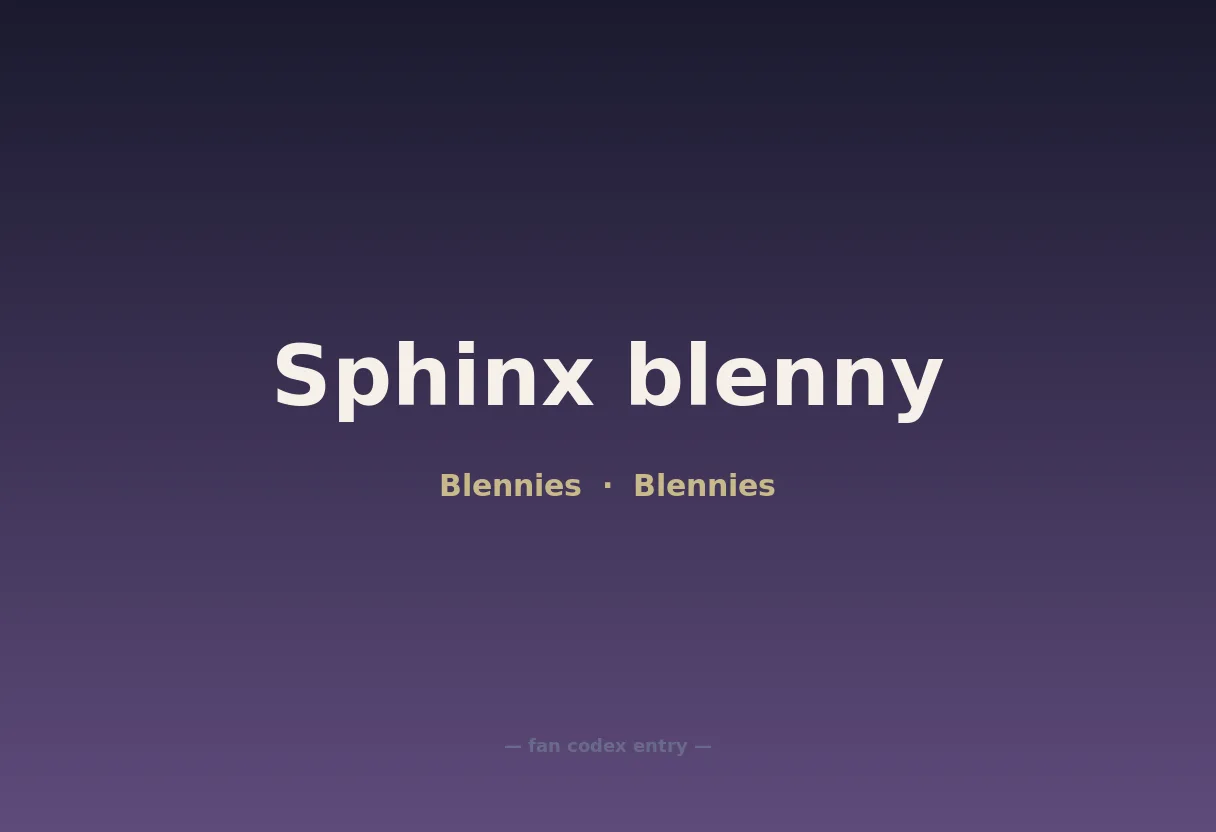 Sphinx blenny