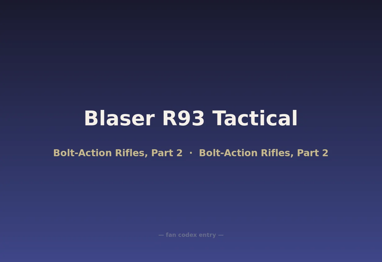 Blaser R93 Tactical