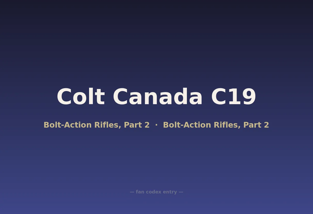Colt Canada C19