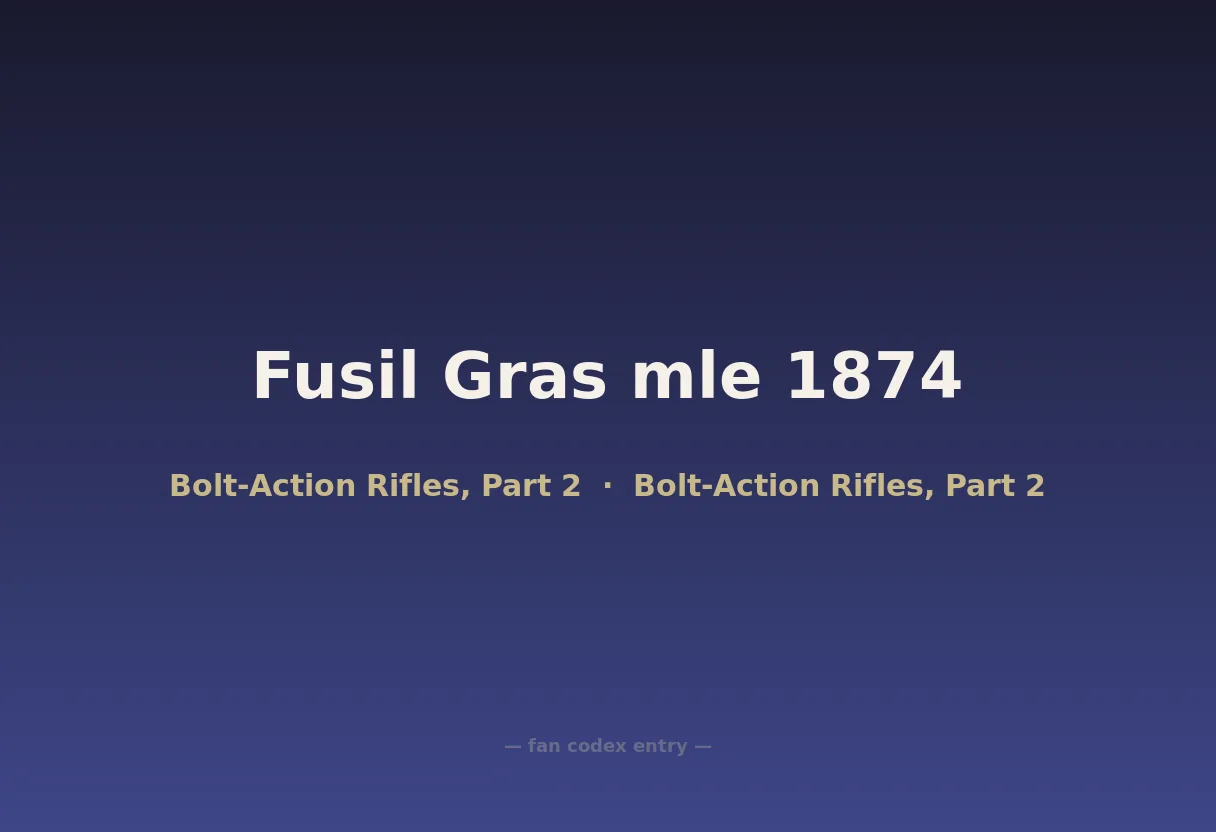 Fusil Gras mle 1874