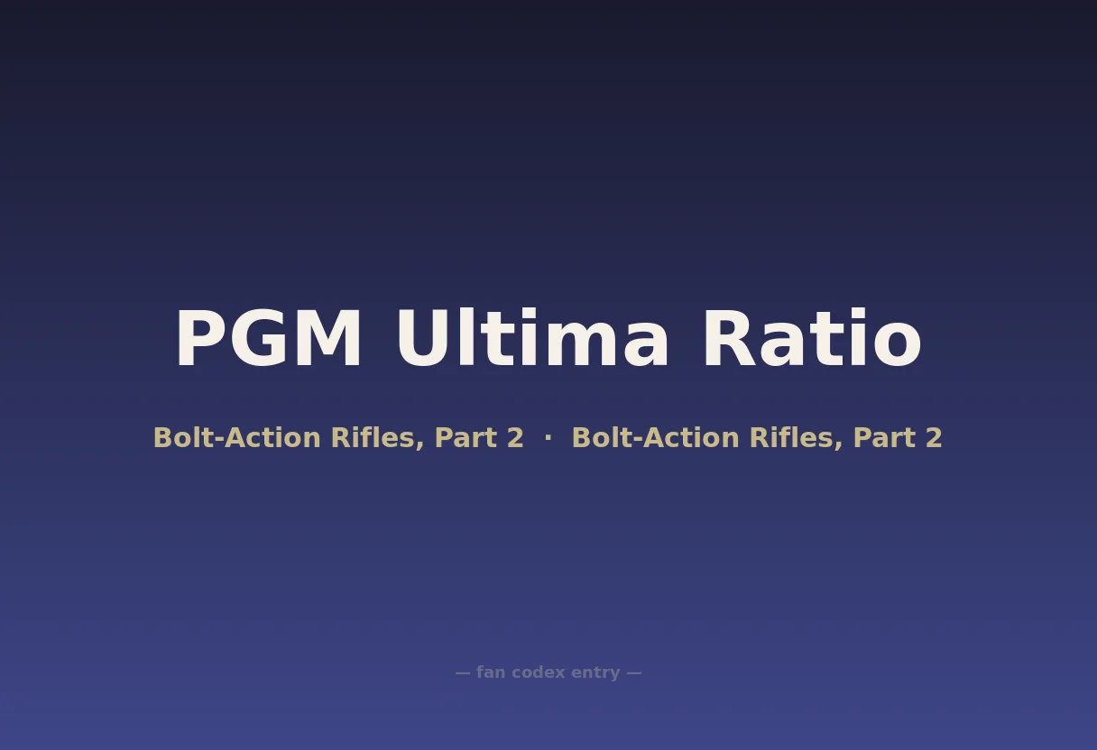PGM Ultima Ratio