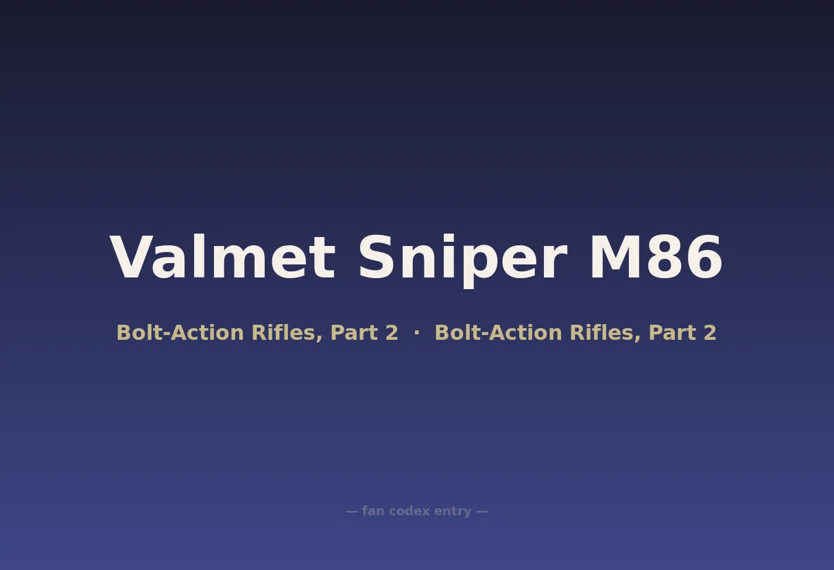 Valmet Sniper M86