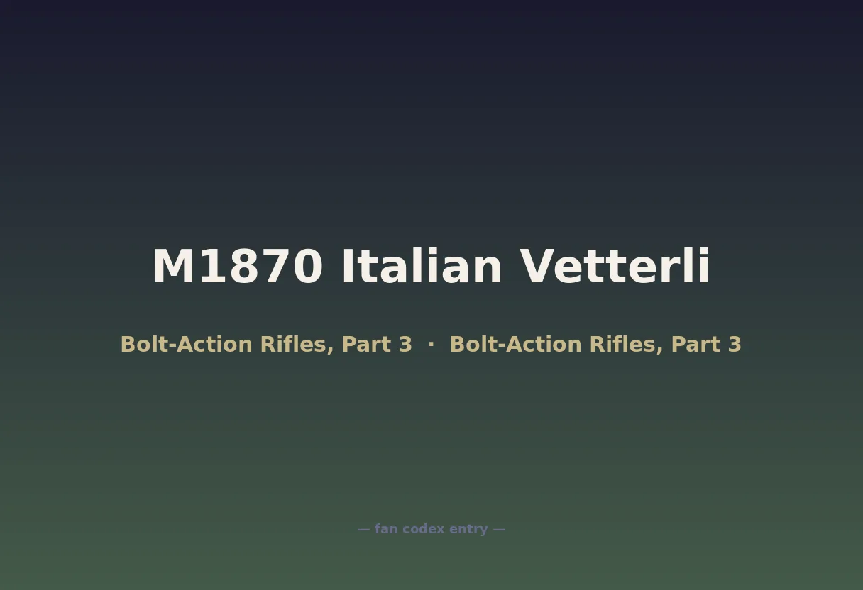 M1870 Italian Vetterli