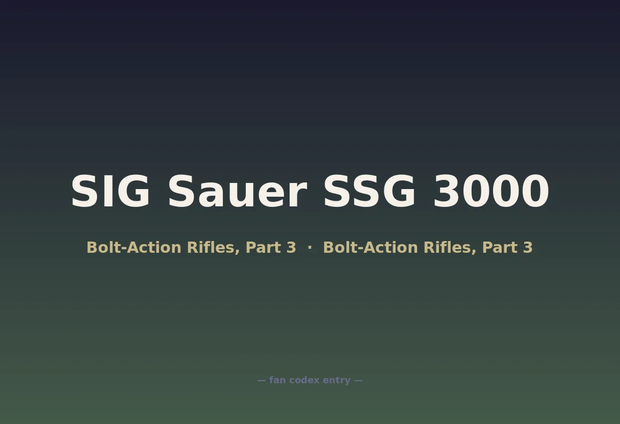 SIG Sauer SSG 3000