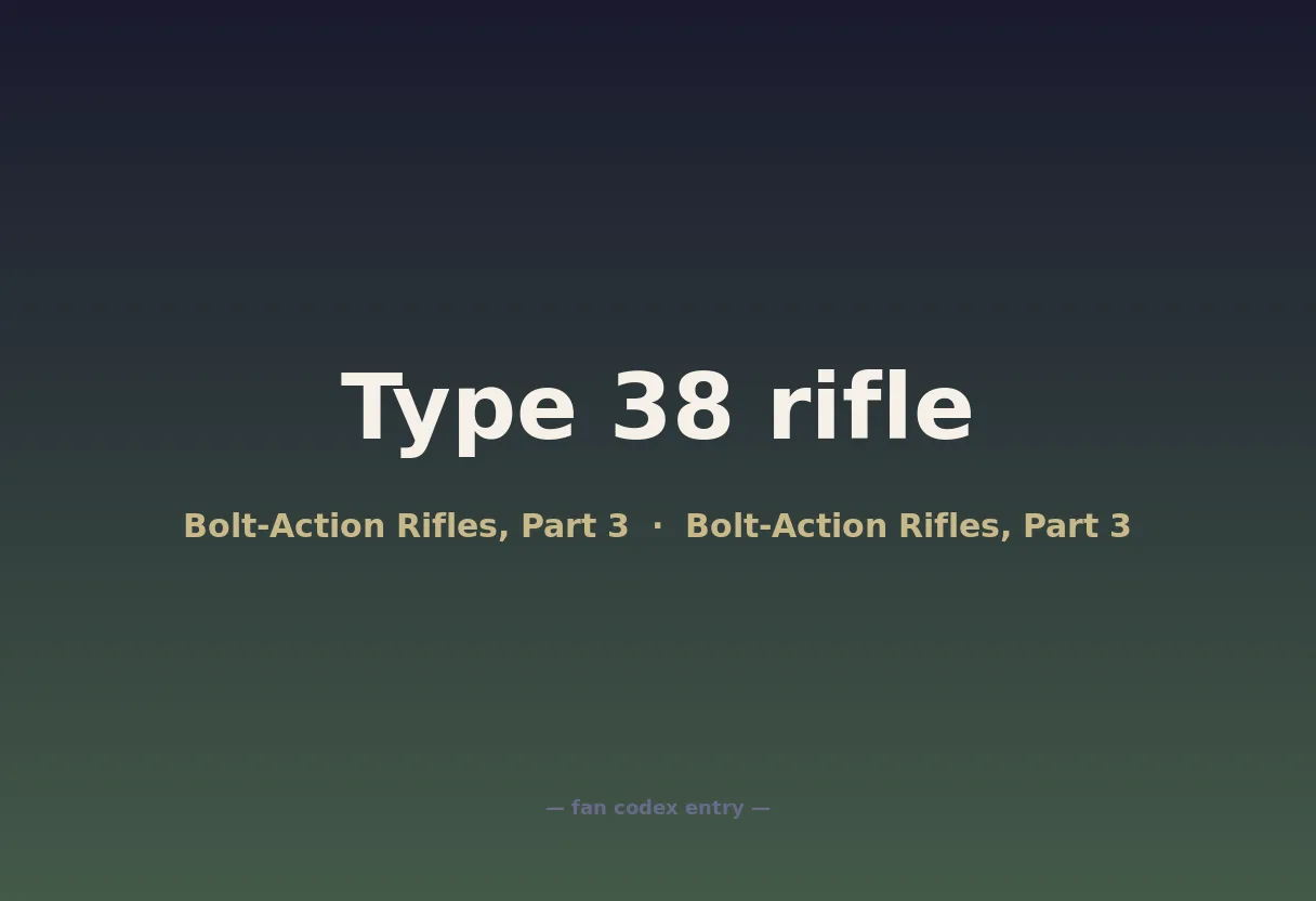 Type 38 rifle