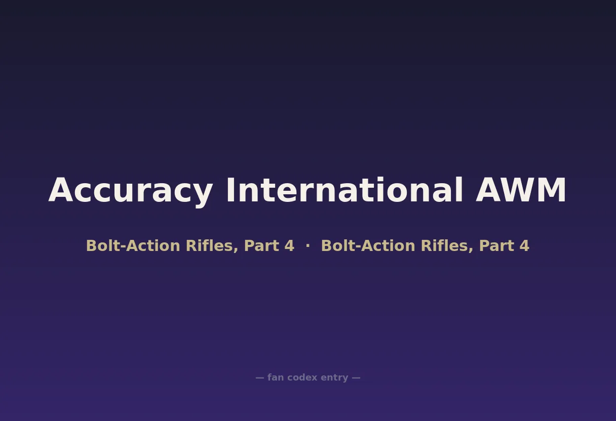 Accuracy International AWM
