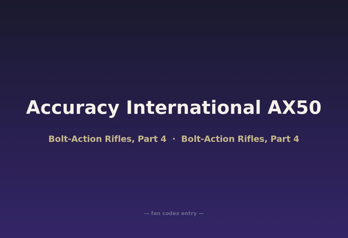 Accuracy International AX50