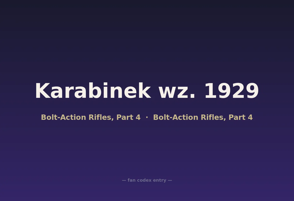 Karabinek wz. 1929