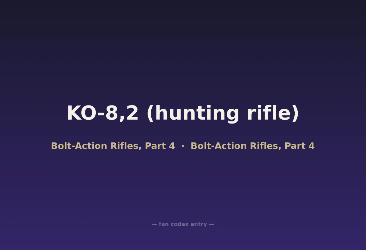 KO-8,2 (hunting rifle)