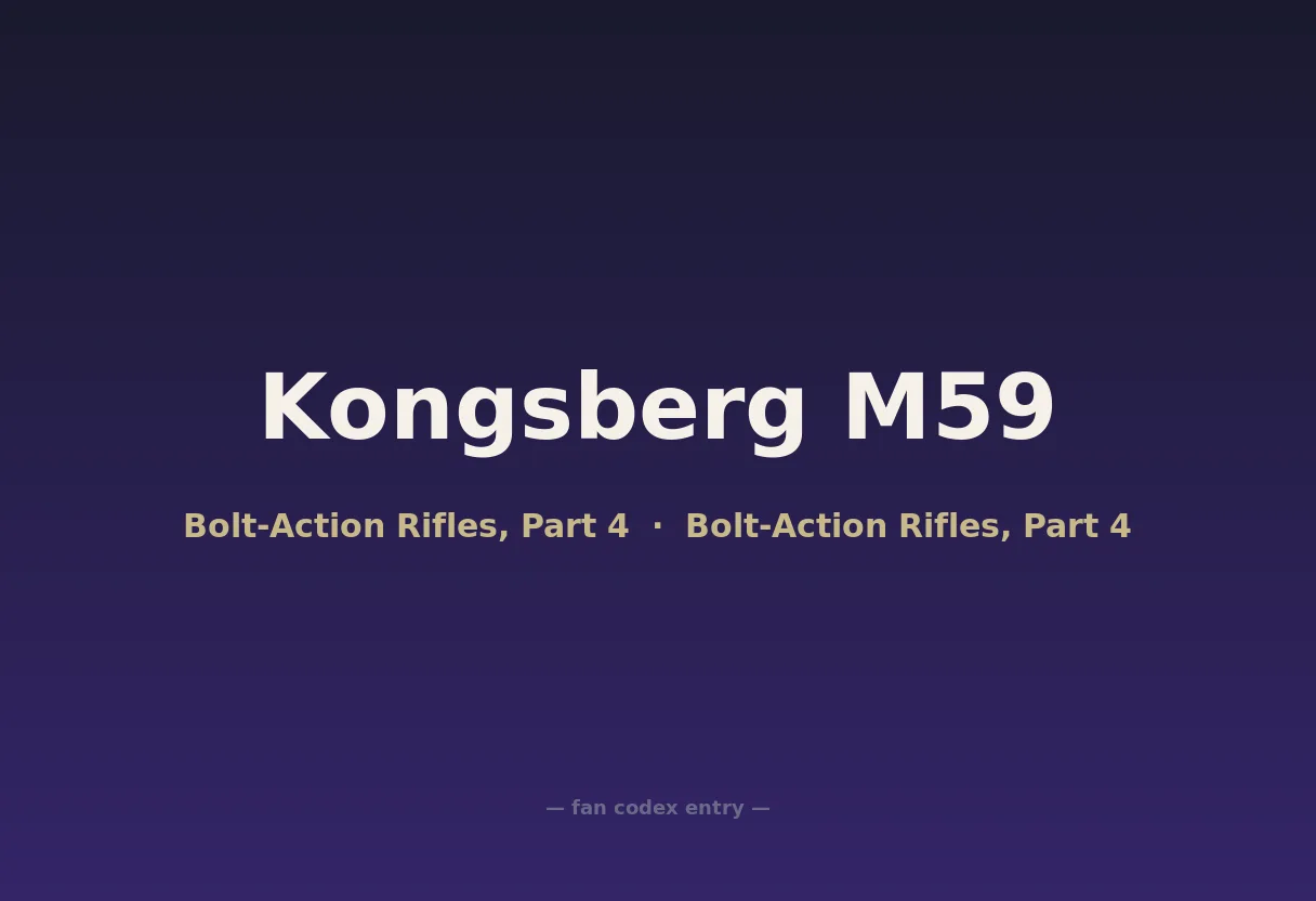 Kongsberg M59