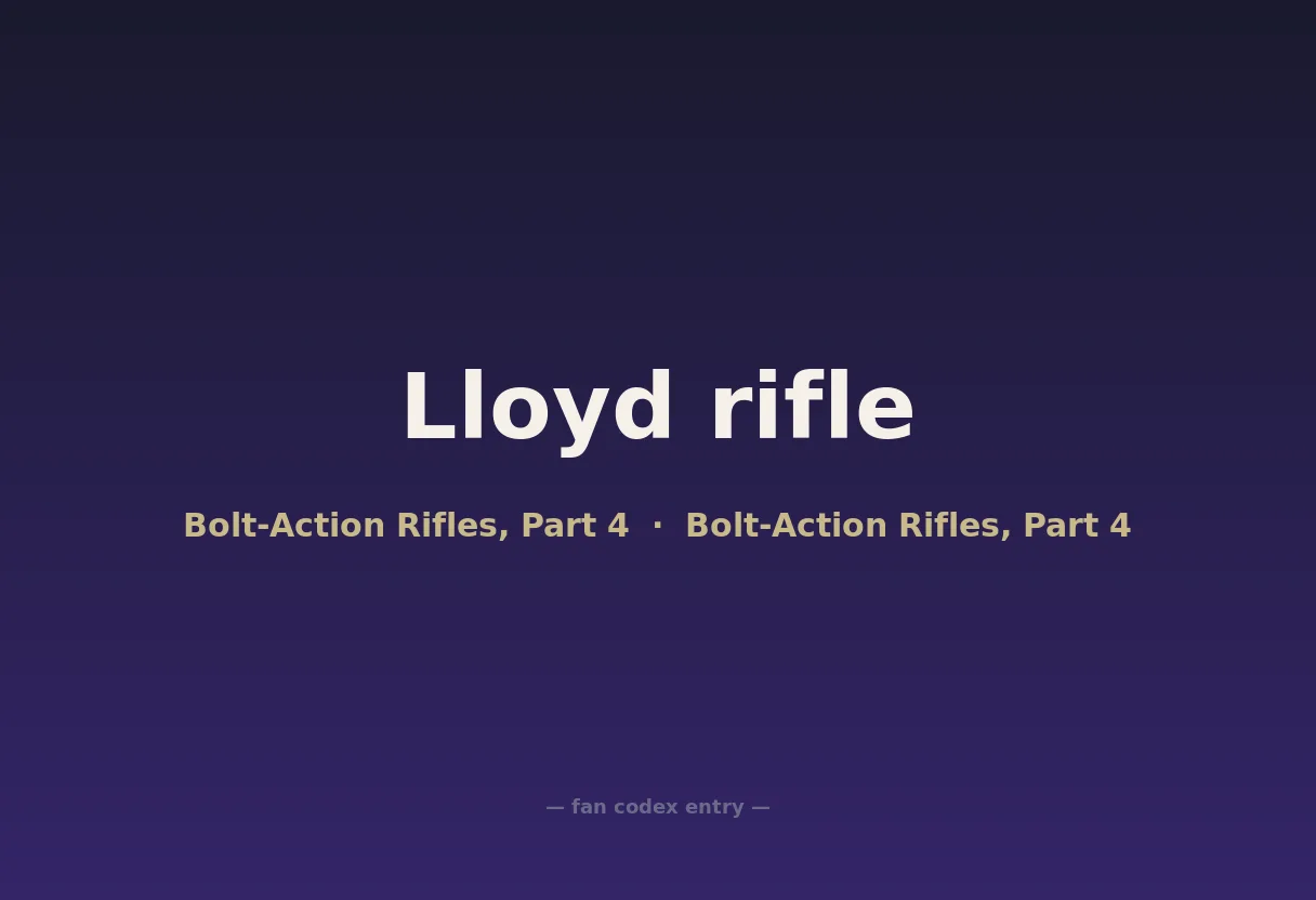 Lloyd rifle